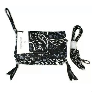 VERA BRADLEY RFID CROSSBODY WRISTLET Paisley Noir